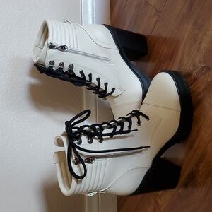 GBG platform combat boots